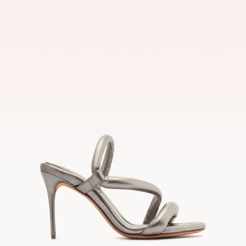 Aysha 85 Grafite Sandals Pre Fall 22 - C1 35 Graphite Metallic Leather