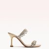 Karina 85 Golden Sandals Resort 23 35 Gold Metallic Print Snake