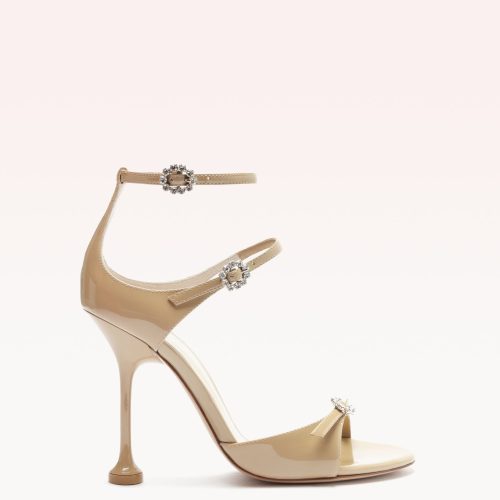 Anastasia 100 Semolina Sandals P/24 35 Semolina Nappa Kiss & Crystal