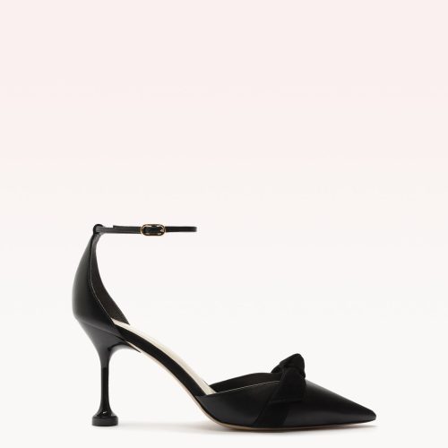 Clarita Flare Pump 85 Black Pumps P/24 35 Nero Nappa Leather & Suede