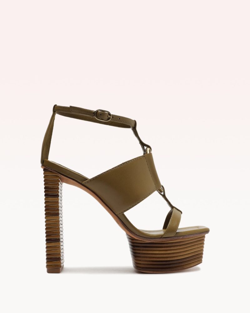 Sasha Platform Hunter Sandals Resort 23 35 Hunter Nappa Leather