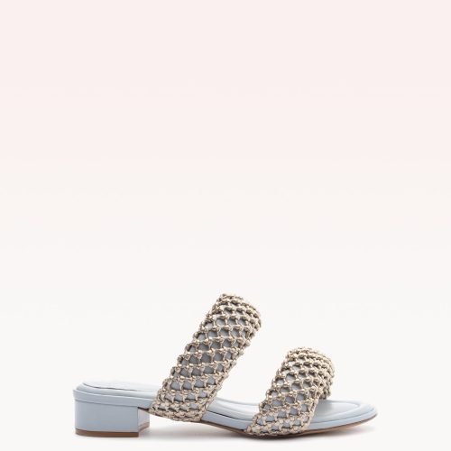 Lilla Woven 30 Flats R/25 35 Serene Blue Nappa Kiss