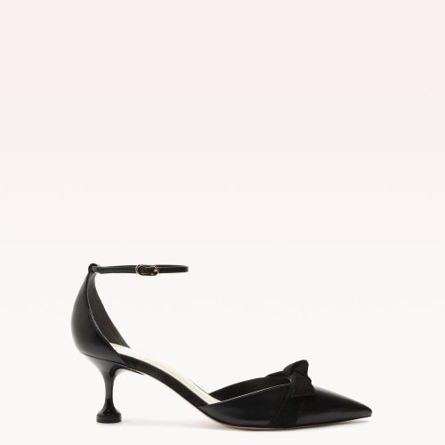 Clarita Flare Pump 60 Black Pumps P/24 35 Black Nappa Leather & Suede