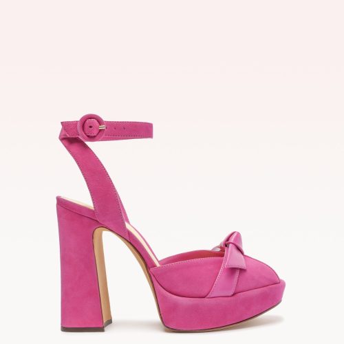 Pepitta 120 Suede Pink Sandals P/23 35 Pink Suede & Nappa Leather