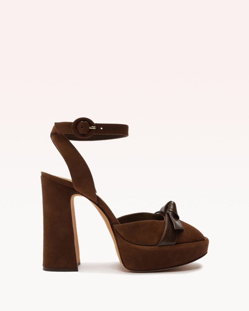 Pepitta 120 Brown Pumps PRE FALL 23 35 Brown Suede & Nappa Leather