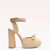 Pepitta 120 Beige Sandals PRE FALL 23 35 Beige Suede & Nappa Leather