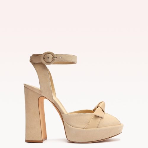 Pepitta 120 Beige Sandals PRE FALL 23 35 Beige Suede & Nappa Leather