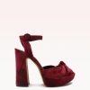 Pepitta 120 Burgundy Sandals PRE FALL 23 35 Burgundy Suede