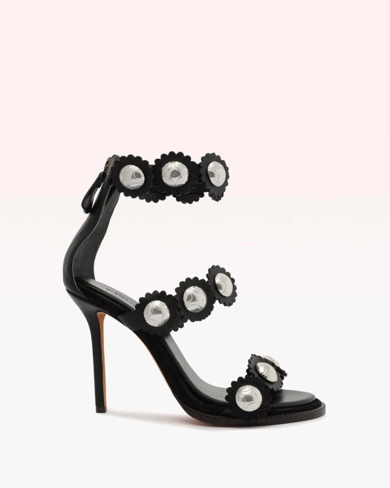 Tibbie 100 Black Sandals PRE FALL 23 35 Black Nappa Leather