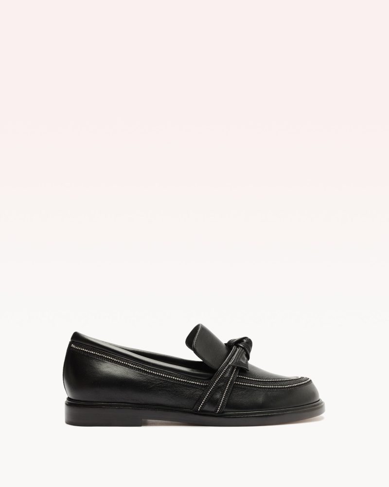 Clarita Chunky Loafer Embroidery Black Loafers P/24 35 Black Nappa Kiss/Embroidery Leather/Nappa Ki