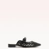 Dallas Mule Black Flats R/24 35 Black Nappa Leather