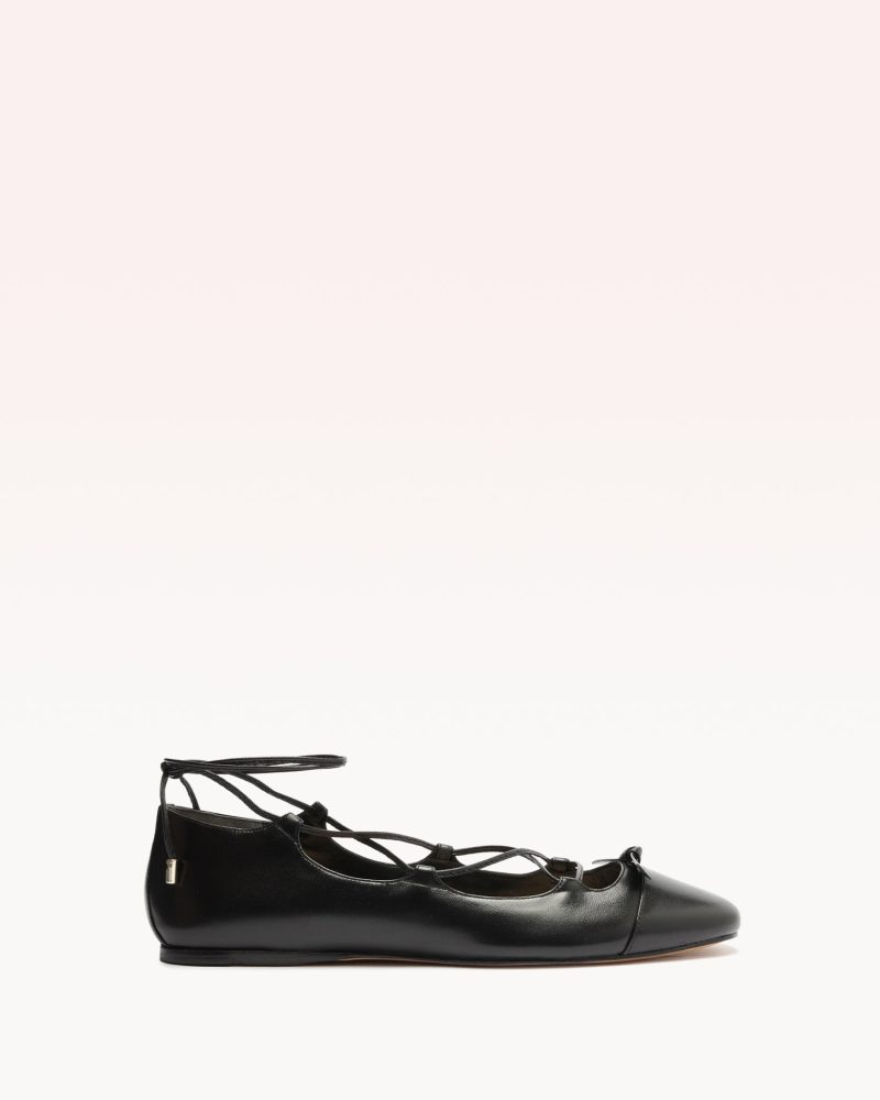 Slim Clarita Flat Black Flats F/23 35 Black Nappa Leather