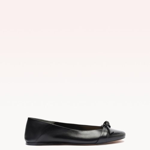 Clarita Collapsible Flat Black Flats F/23 35 Black Nappa Leather