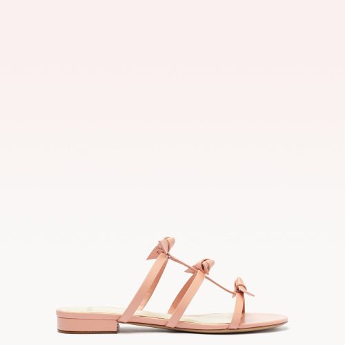 Slim Lolita Slide Rose Flats Holiday- R/25 35 Pink Nappa Leather