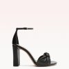 Kace Block 90 Black Sandals R/24 35 Black Nappa Kiss/Calf Tan