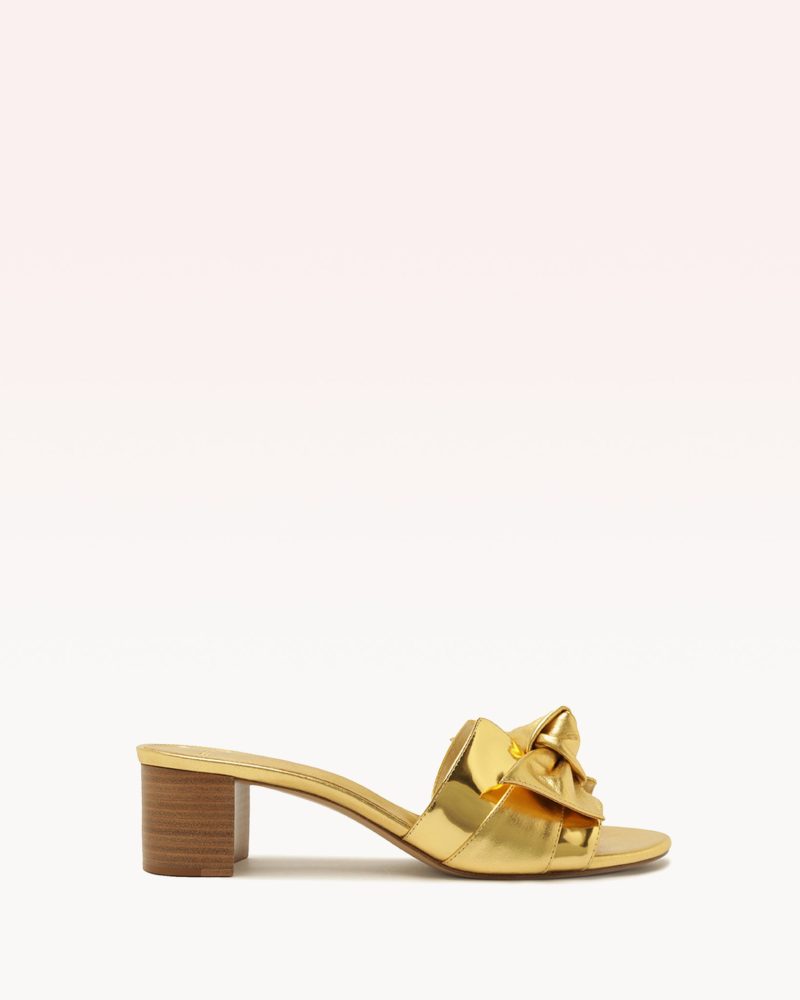 Maxi Clarita Block 45 Oro Sandals R/24 35 Oro Specchio/Kid