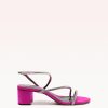 Polly Zircone Block 45 Neon Pink Sandals R/24 35 Neon Pink Zircone Kiss/Royal Satin