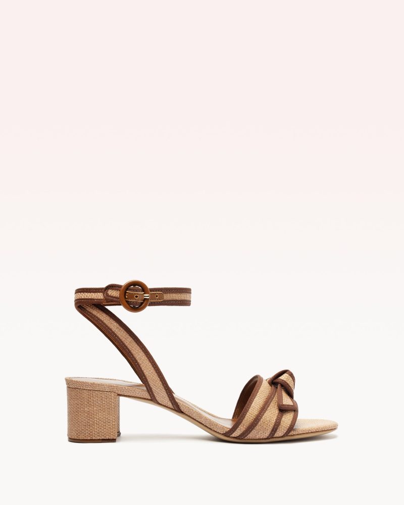 Grosgrain Raffia 45 Sandals R/25 35 Espresso Raffia Buriti