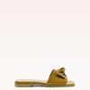 Maxi Clarita Square Flat Bamboo Sandals R/24 35 Bamboo Nappa Leather