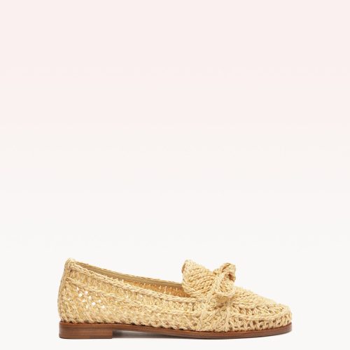 Raffia Penny Loafer Pearl Loafers S/24 35 Pearl Raffia