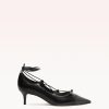 Slim Clarita Lace Up Pump Pumps F/24 35 Black Nappa Leather