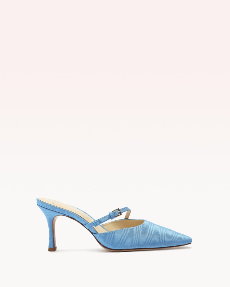 Jazzie 70 Mule Blue Pumps S/24 35 Blue Moire