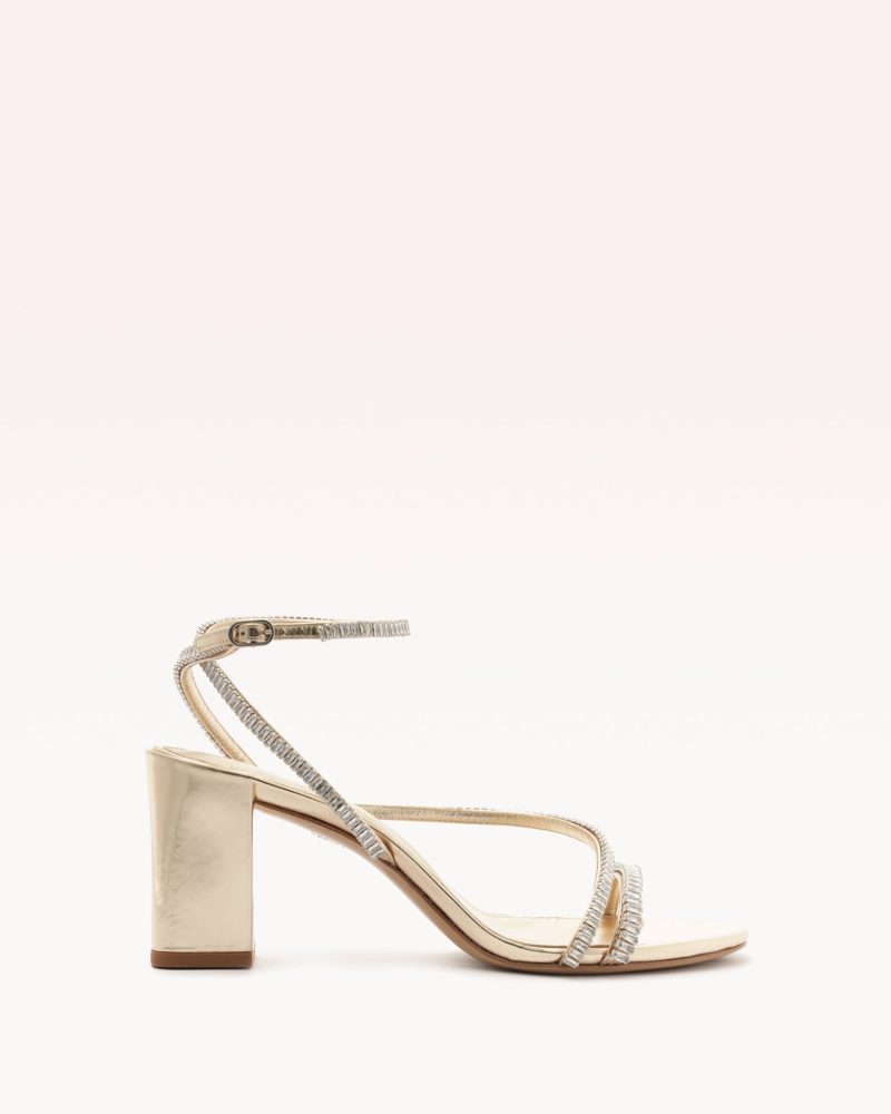 Leah Zircone 70 Sandals Holiday- R/25 35 Gold Baby Specchio