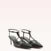 Nessa Woven 60 Pumps R/25 35 Black Baby Calf