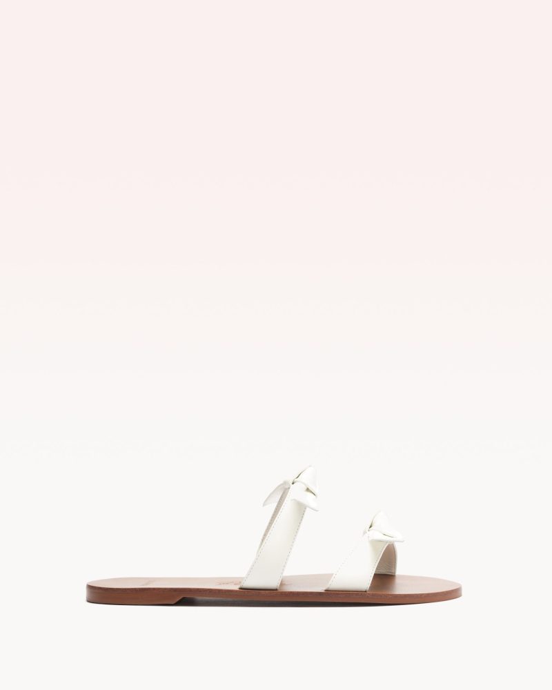 Clarita Holiday Peace Flats Holiday- R/25 35 White Nappa Leather