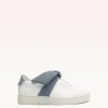 Asymmetric Clarita Sneaker Denim Sneakers Spring23 35 White & Denim Leather