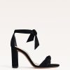 Clarita Block 90 Suede Black Sandals Core 35 Black Suede