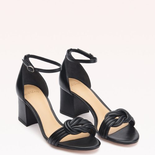 VICKY BLOCK 60 SANDAL BLACK LEATHER B3500101210006 02