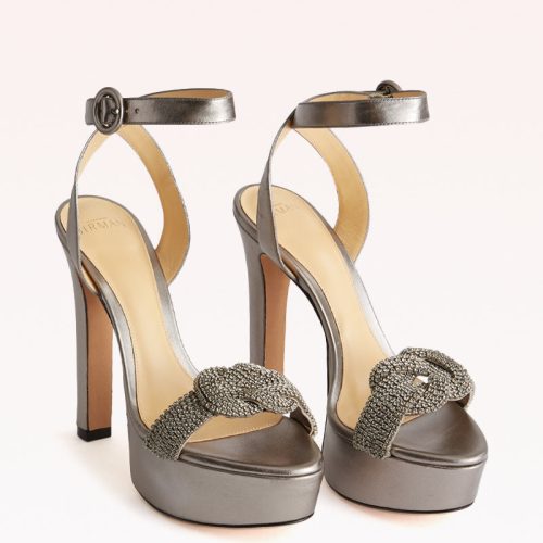 VICKY CRYSTAL PLATEAU SANDAL GRAPHITE METALLIC LEATHER B3524100030001 02